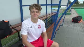 Franciszek Juszczak lekko zawiedziony. Chciał złoto, a musi się cieszyć z brązu na MPJ w hokeju...