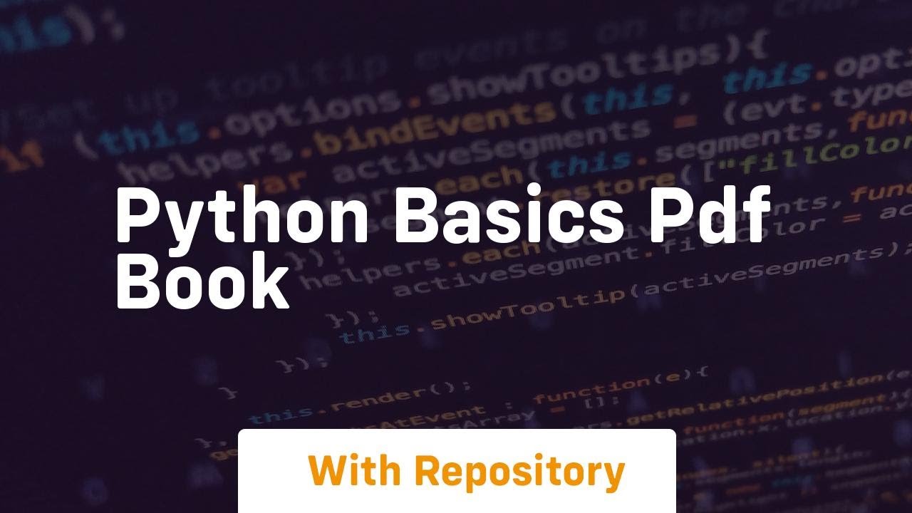 python basics pdf book