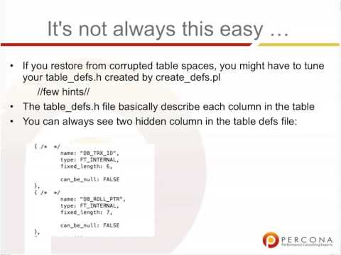 Dark corners of the MySQL code base Daniel Black Percona Live Online 2020