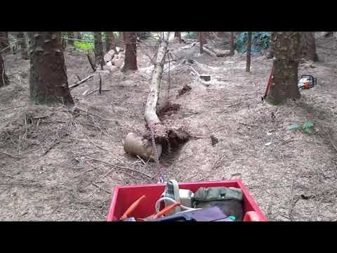 Pulling Hangers With Tracked Barrow