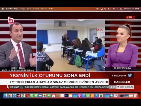 Genel Başkanımız Kadem Özbay, Halk Tv`de Öğle Haberlerinde Sinem FISTIKOĞLU`nun canlı yayın konuğu oldu. | EĞİTİM İŞ