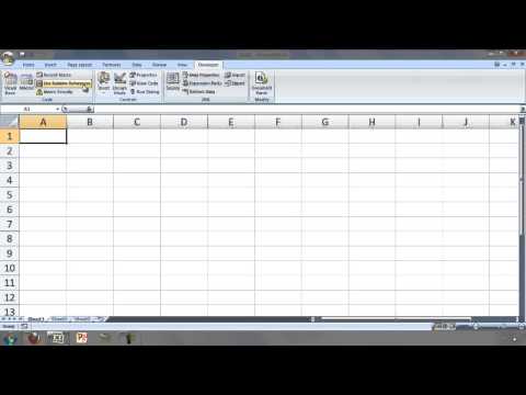 Excel VBA Topic 2.1 - Accessing the VBA Environment