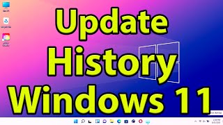 How to View Update History in Windows 11