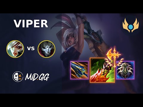 MID.GG: [ Viper ] Riven BOT vs Jhin | NA CHALLENGER | LOL Season 2025