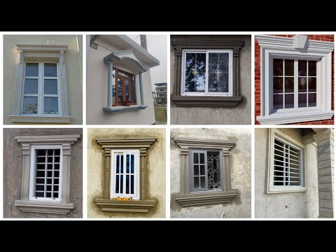 Beautiful Window Cement Border Design | Modern Window Elevation | Indian Window | Top Window Molding