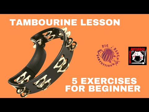 #1 HOW TO PLAY TAMBOURINE - 5 EXERCISES FOR BEGINNERS