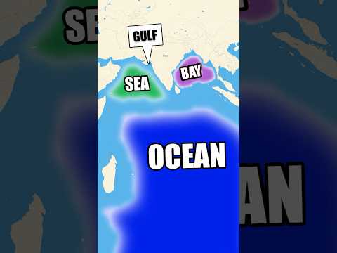 Ocean , Bay, Gulf and Sea ?? #youtubeshorts