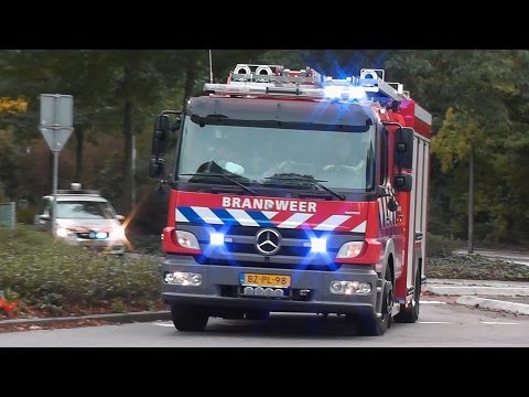 PRIO 1 5034 & Politie Ongeval bij Object (Persoon Bekneld) Scholeksterhof Purmerend