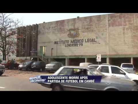 Adolescente morre após partida de futebol em Cambé