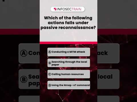 Quiz 2 Which of the Following Actions Falls Under Passive Reconnaissance