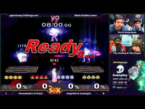 S@X Monthly - Nintendude & Vist Vs. Seagull(Jigglypuff) & Junebug(sheik) SSBM Losers top 8 - Melee