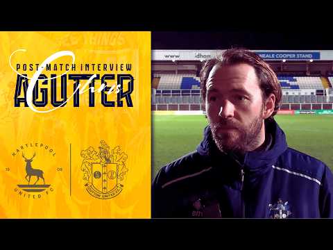 POST MATCH Chris Agutter Hartlepool United 0 Sutton United 2 NL 03/03/26