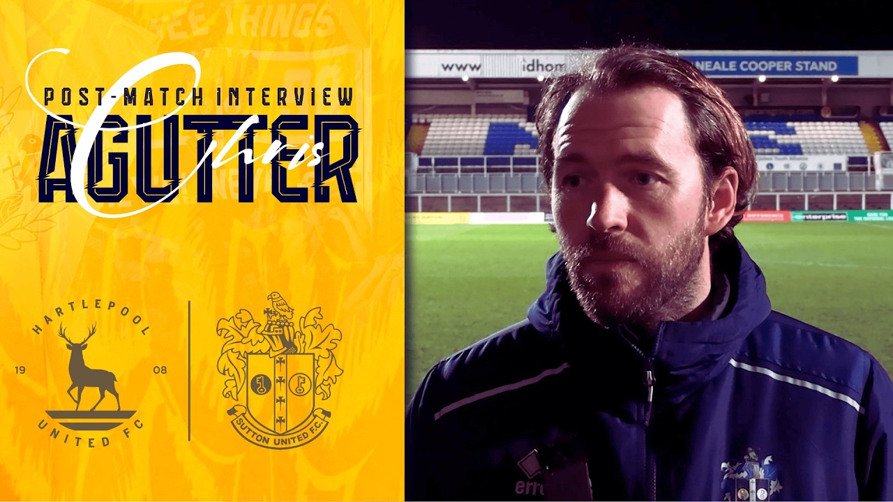 Watch: Chris Agutter Dissects Hartlepool Win | Post-Match Interview