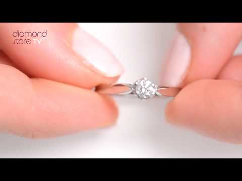 Diamond Platinum 0.25ct Low Set Chloe Engagement Rings - UT23 47
