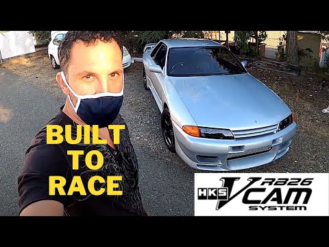 UP Garage USA  HKS Step 1 VCAM response test rb26dett Nissan Skyline GTR
