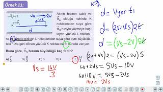 Eğitim Vadisi 11.Sınıf Fizik 3.Föy Bağıl Hareket 2 (Nehirdeki Hareket 1) Konu Anlatım Videoları