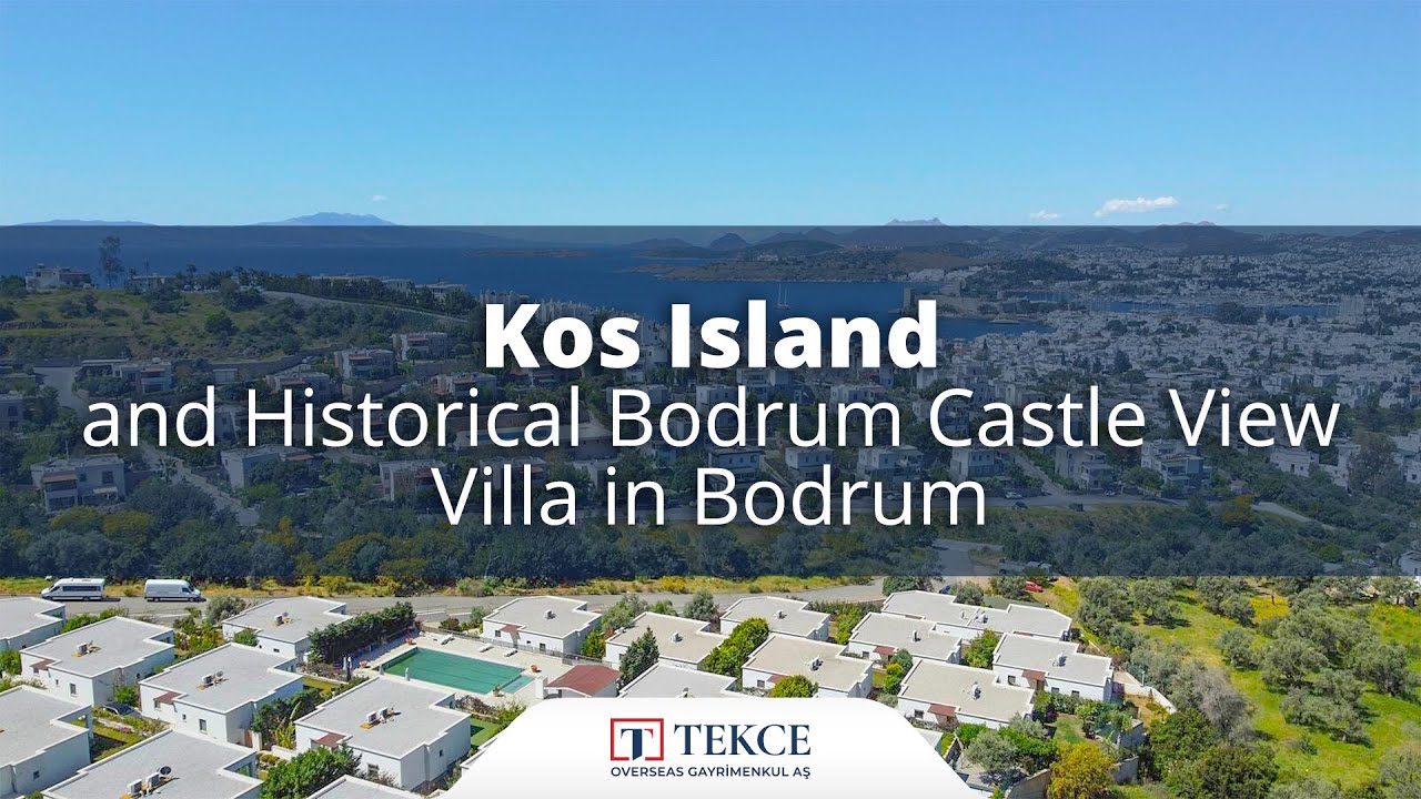 Modern Villa Vue l'île de Kos et Château de Bodrum à Bodrum