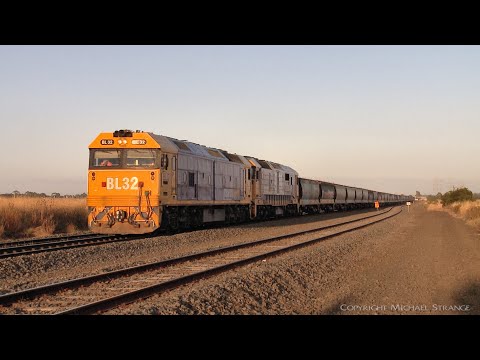 7732V Pacific National Grain Train At Gheringhap Loop (21/2/2022) - PoathTV Australian Railways
