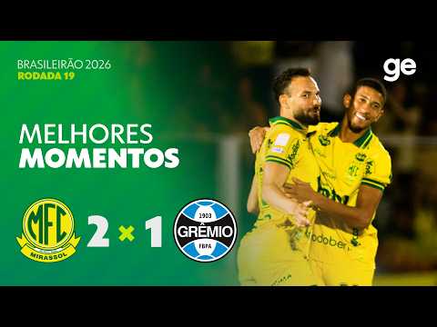 Gols e melhores lances de Mirassol x Grêmio