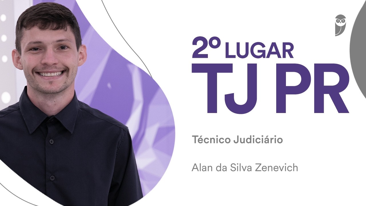 Baile dos Primeiros: Alan Zenevich, aprovado em 2º lugar para Técnico Judiciário no TJ PR