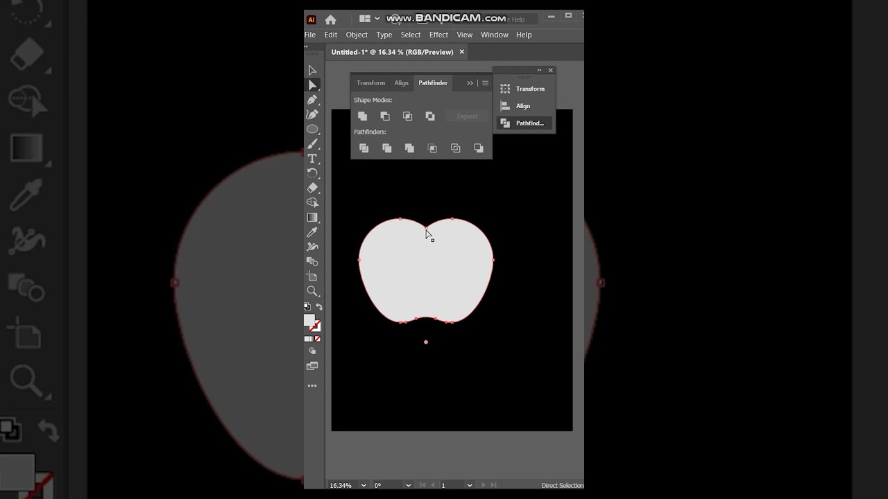 Mastering Vector Art: Creating an Apple Logo | Shorts Tutorial #adobe #adobeillustrator #youtube
