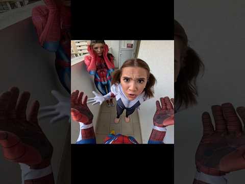 Spider-Man took revenge on a crazy girl #spiderman #dumitrucomanac #girlfriends #spidergwen #love