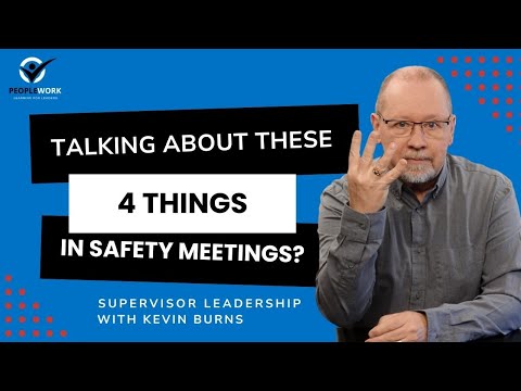 Are You Talking About These 4 Things in Safety Meetings?