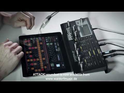 Waldorf Blofeld ATTACK soundset + iPad = drum machine