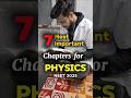 Do Or Die Chapters For Physics NEET 2025 ️ 150 Physics Neet2025 Important Chapters Youtube