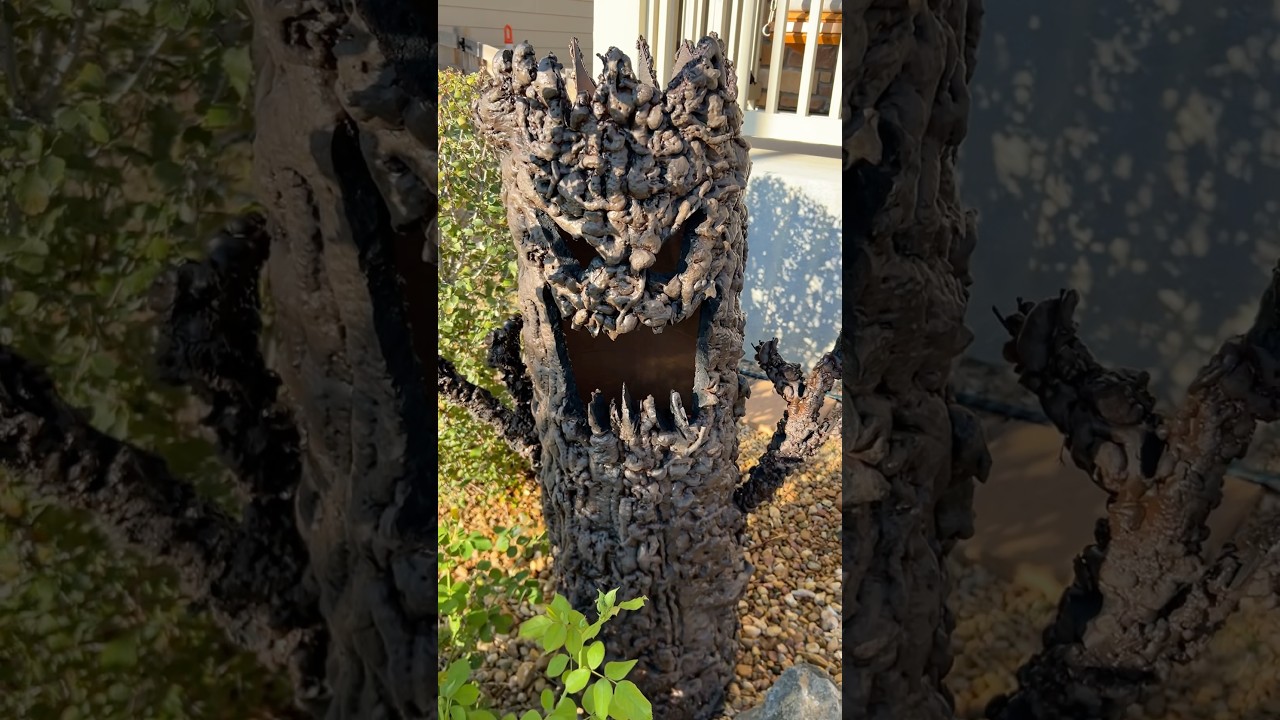 DIY Creepy Halloween Tree #halloween #creepytree #halloweendiy #diy #halloweendecor