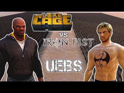 10000 Luke Cage vs 10000 Iron Fist - The Defenders Battle - Ultimate Epic Battle Simulator