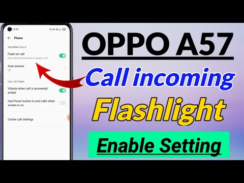 OPPO a57 me Flashlight setting kaise kare | oppo a57 flashlight on | oppo a57 flashlight setting