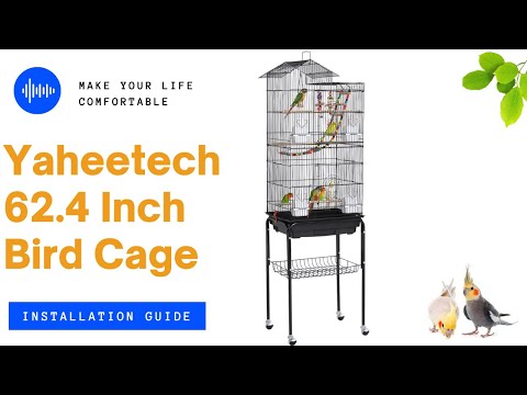 Yaheetech 62.4 Inches Birdcage w/ Stand Installation Guide #birdcage