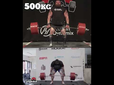 EDDIE V THOR: Who deadlifted 500kg easier?