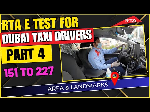 Rta e test for taxi driver | RTA Permit test | Part 4 #etest  #rtaetest #rtapermittest