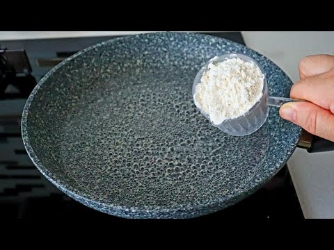 NO FRYING! Pour the flour into boiling water! I don't buy from stores anymore! Easy Dessert