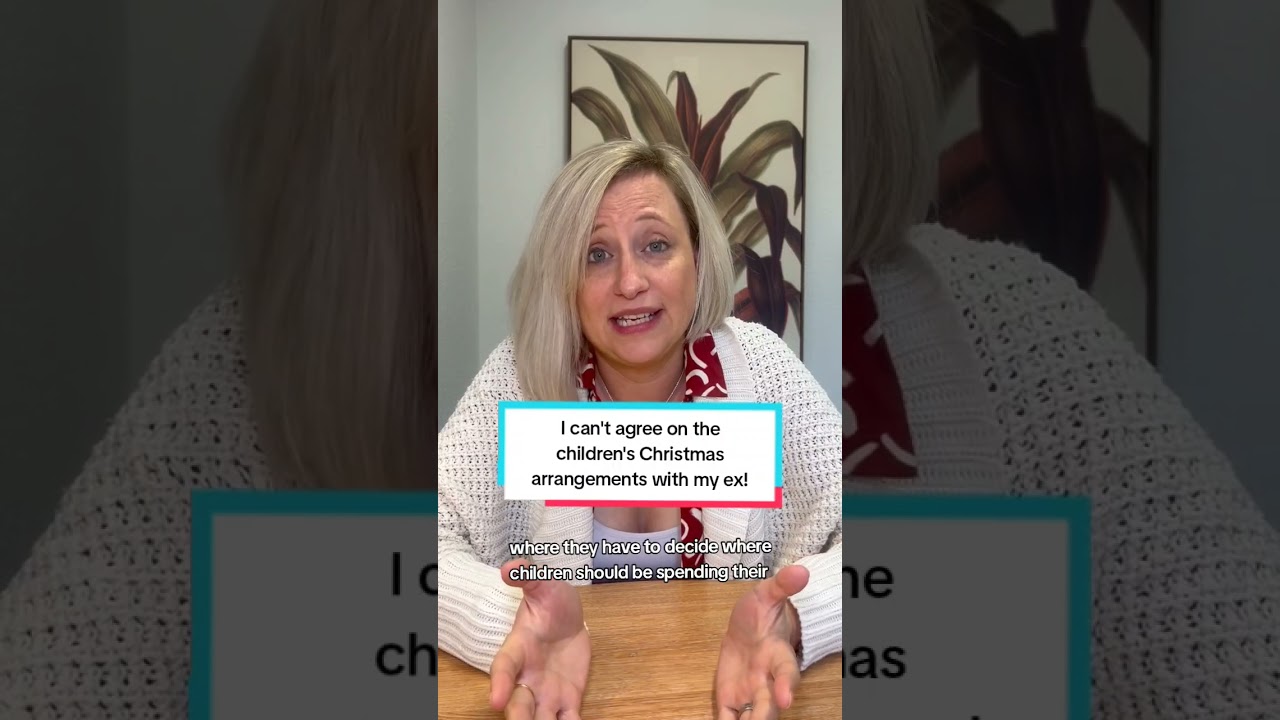 I can't agree on the children's Christmas arrangements with my ex!