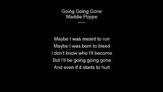 Maddie Poppe - Going Going Gone Lyrics