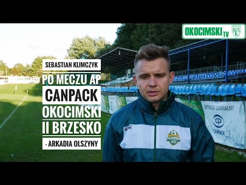 08.10.23 Sebastian Klimczyk po meczu AP CANPACK Okocimski Brzesko -Arkadia Olszyny