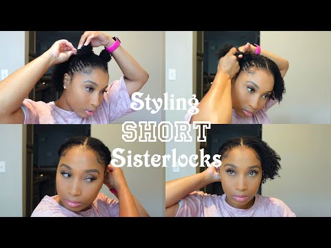 5 Easy Hairstyles For Short Sisterlocks | Kera Nichelle