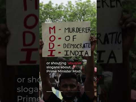 India cracks down on protesters accused of ‘abusing’ Modi | AJ #shorts