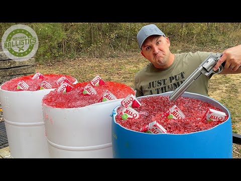Can 1000 lbs Of Jello Stop A Bullet ??? 🍒