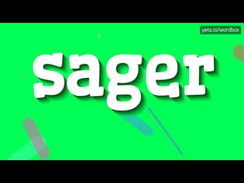 SAGER - HOW TO PRONOUNCE IT!?