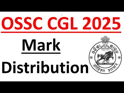 OSSC CGL 2025 || unofficial Mark distribution #vidwancompetition #ossc_cgl