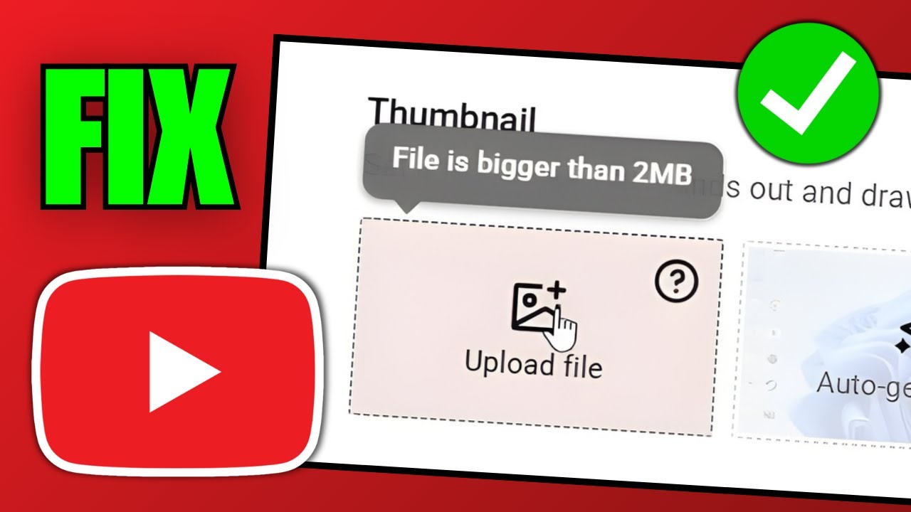 How To Fix YouTube Thumbnail Bigger Than 2MB