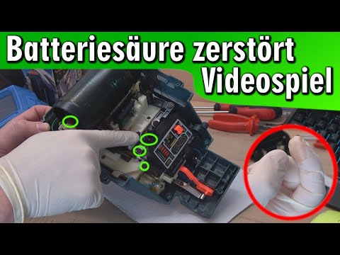 Batteriesäure zerstört Videospiel 😕 Batterien in Konsole vergessen