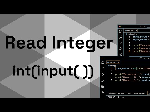 How To Take Integer Input In Python