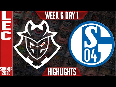 G2 vs S04 Highlights | LEC Summer 2020 W6D1 | G2 Esports vs Schalke 04