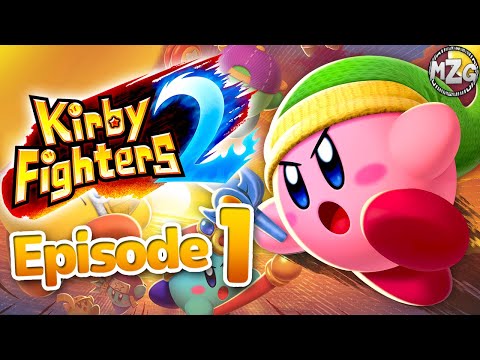 Kirby Fighters 2 Gameplay Part 1 - Story Mode! Chapter 1: Buddy Match Debut! Sword Kirby!