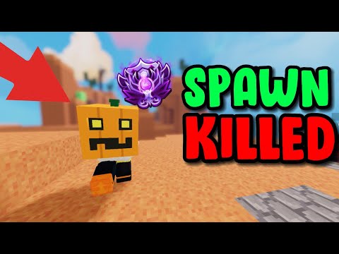 I GAVE A NEW Player THE Win AFTER SPAWN KILLING him... (Roblox Bedwars)